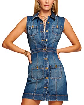 Fashion Women Formfitting Stretch Denim Dress with Full-Length Snap Front  Closure - China Ladies Jeans and Denim Overall price