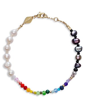 Anni Lu Iris Pearl Bracelet In Multi
