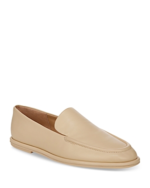 Shop Vince Women's Sloan Leather Loafers In Macadamia Beige Leather