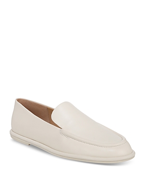 Shop Vince Women's Sloan Leather Loafers In Milk White Leather