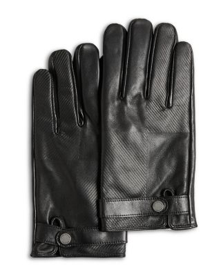 Ted Baker - House Check Etched Leather Gloves