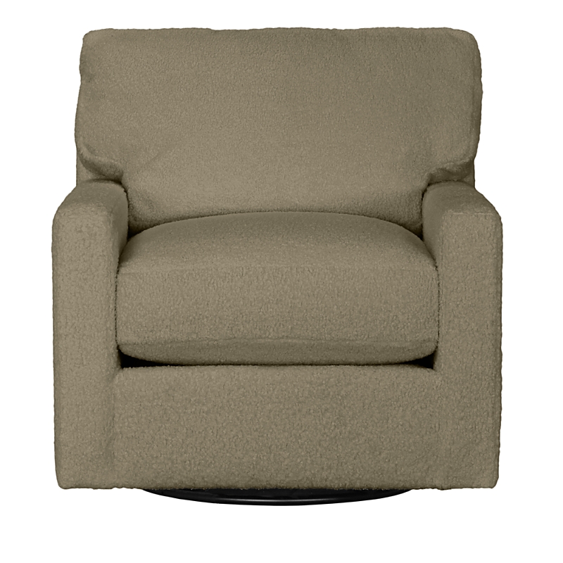 Max Home Jules Swivel Chair In Persian Lamb Mocha