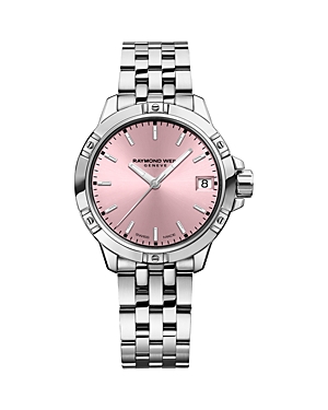 Raymond Weil Women's Swiss Tango Classic Stainless Steel Bracelet Watch 30mm In Pink/silver