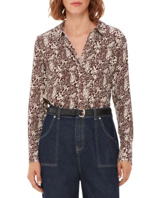 Whistles - Micro Leopard Print Shirt