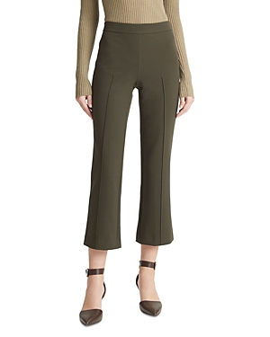 Vince Mid Rise Pintuck Crop Pants In Eden
