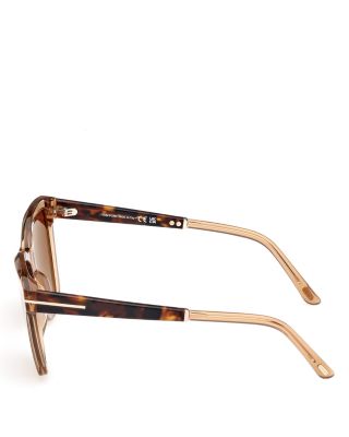 Square Plastic Sunglasses, 54mm