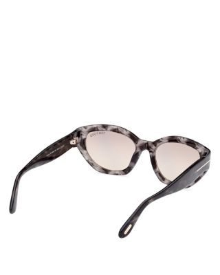 Geometric Square Acetate Sunglasses, 55mm