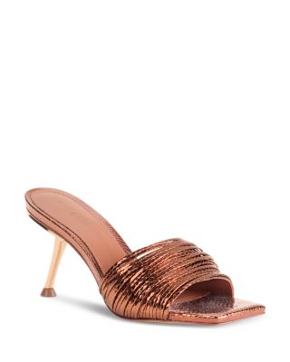 Cult Gaia - Women's Giana Embossed Metallic Mule Sandals