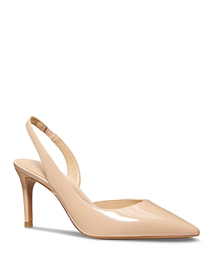 Michael Kors Michael Women's Alina Pointed Toe High Heel Slingback Pumps In Tan