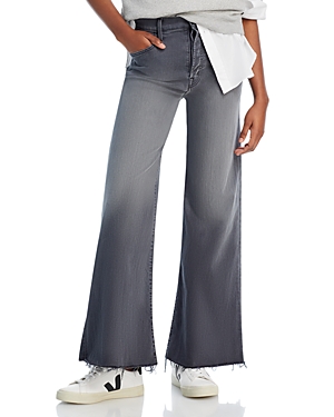 Shop Mother The Tomcat Roller High Rise Fray Hem Jeans In Dancing In The Moonlight