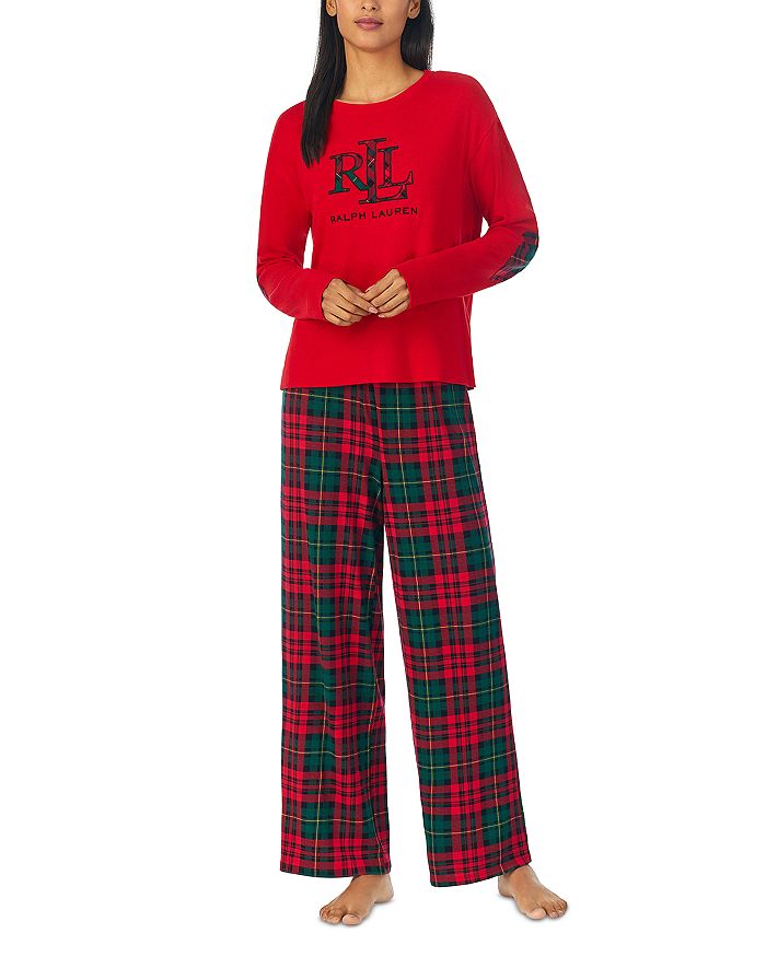 Ralph Lauren Ralph Lauren Long Sleeve Plaid Pajama Set