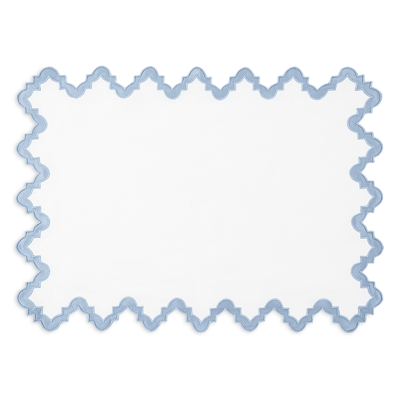 Matouk Aziza Placemat, Set Of 4 In Hazy Blue
