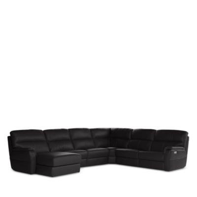 Grazia 6-Piece Power Reclining Leather Sectional