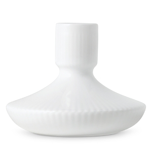 Royal Copenhagen White Fluted 3 Candlestick In White