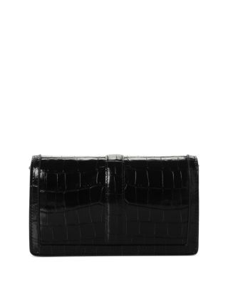 Greca Goddess Croc Embossed Leather Mini Bag