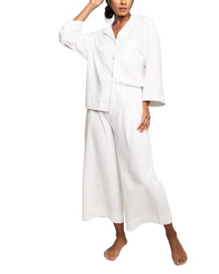 Petite Plume - Luxe Pima Cotton Wide Leg Pajama Set