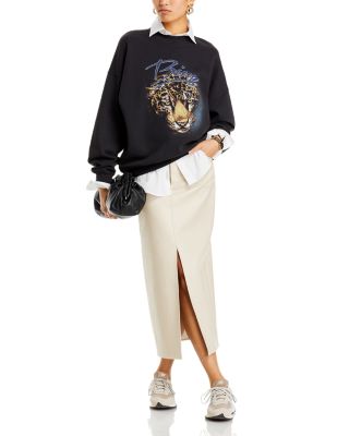 Anine Bing Harvey Leopard Graphic Sweatshirt | Bloomingdale's Women