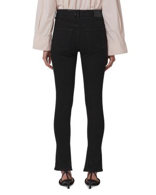 Jayla High Rise Split Cuff Skinny Leg Jeans in Blush Black