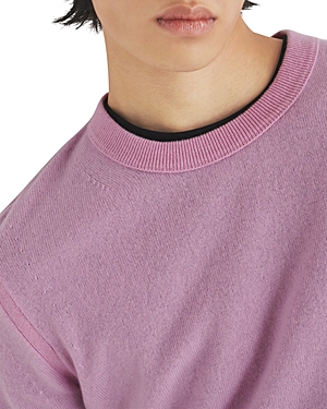 Rag & Bone Harding Lightweight Crewneck Cashmere Sweater In Pink