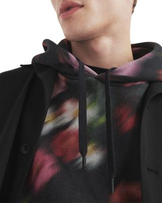 Floral Print Pullover Hoodie