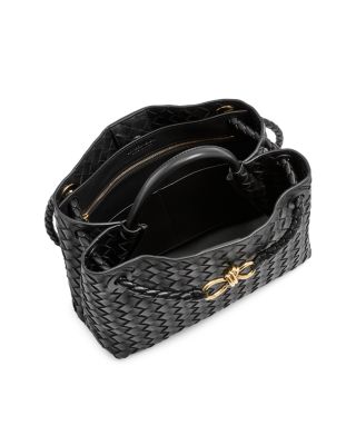 Medium Andiamo Intrecciato Leather Shoulder Bag