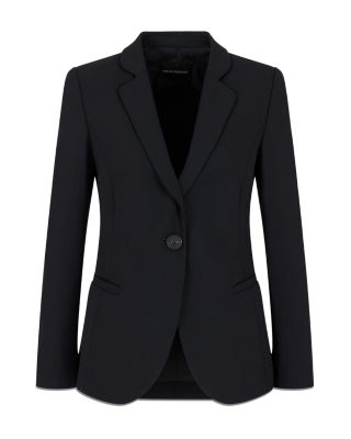 Barathea Single Button Blazer