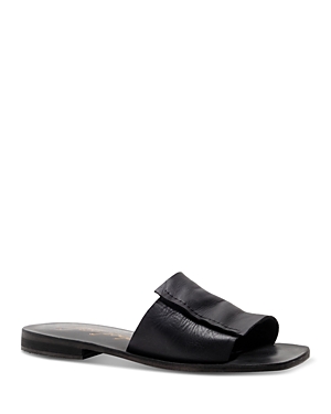 Shop Free People Women's Verona Slip On Slide Sandals In Black