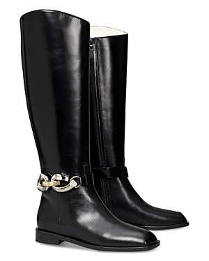 Shop Tory Burch Women's Jessa Tall Riding Boots In Perfect Black