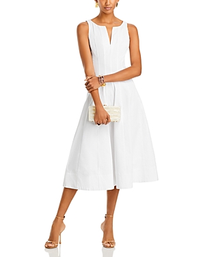 Aqua Paneled Midi Dress - 100% Exclusive In White