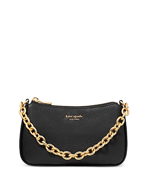Kate Spade New York Jolie Pebbled Leather Small Convertible Crossbody Bag In Black