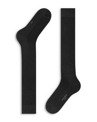 Cotton Blend Fil D'&eacute;cosse Knee High Socks