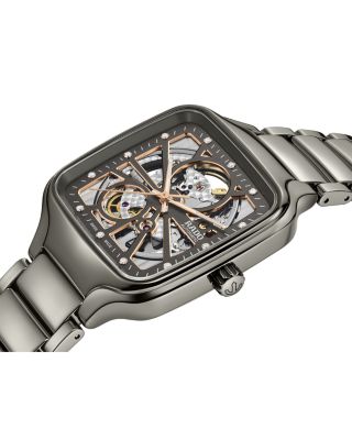 True Square Open Heart Diamond Watch, 38mm