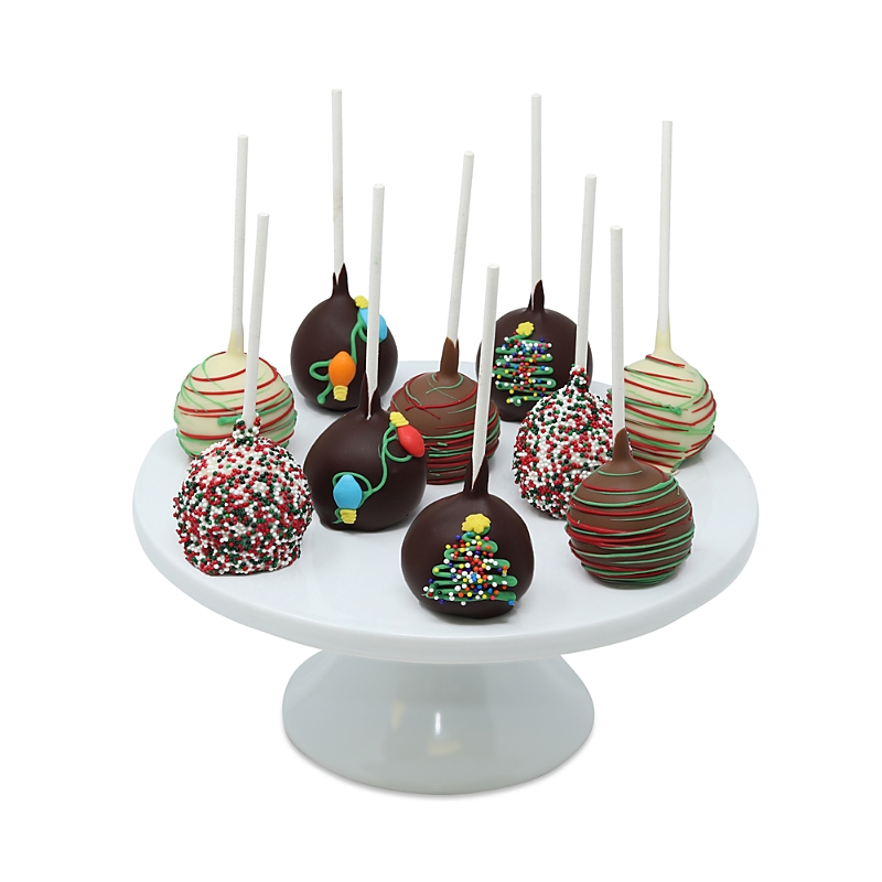 Chocolate Covered Company Premium Belgian Chocolate Covered Holiday Cake Pops, 10 Piece