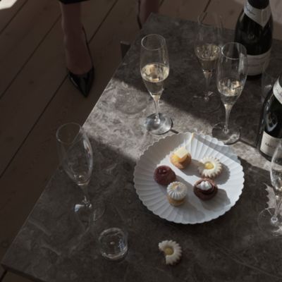 Intermezzo Gold Champagne Glasses, Set of 2 