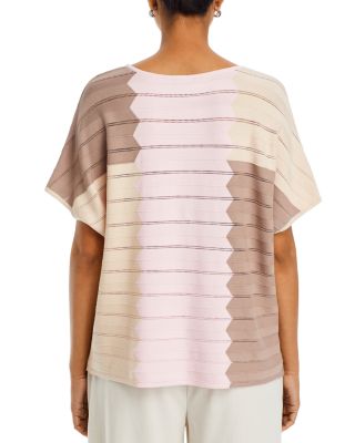 Color Block Pointelle Top