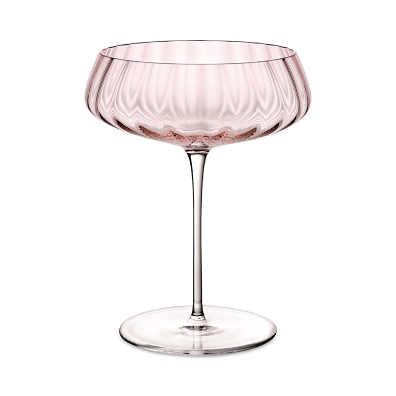 Nude Glass Round Up Dusty Rose 2-piece Coupe Glass Set In Light Pink
