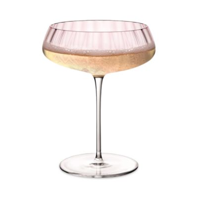 Round Up Dusty Rose Coupe Glasses, Set of 2