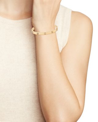 Crystal Bangle Bracelet in 16K Yellow Gold Plated - Exclusive