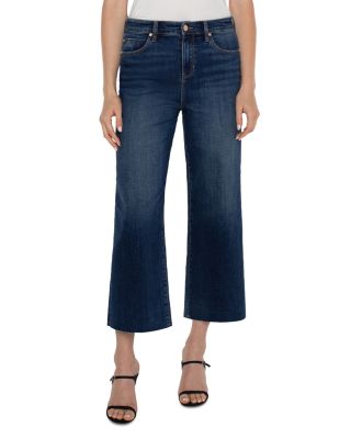 Liverpool Los Angeles - Stride High Rise Cropped Wide Leg Jeans in Bowers