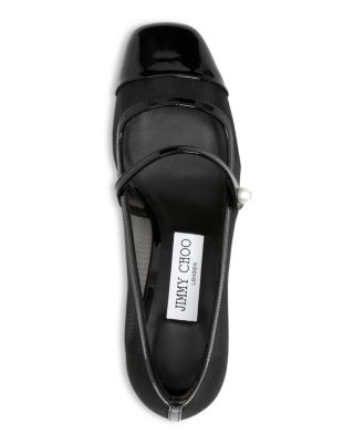 Jimmy Choo Women's Elisa 45 Block Heel Mary Jane Pumps