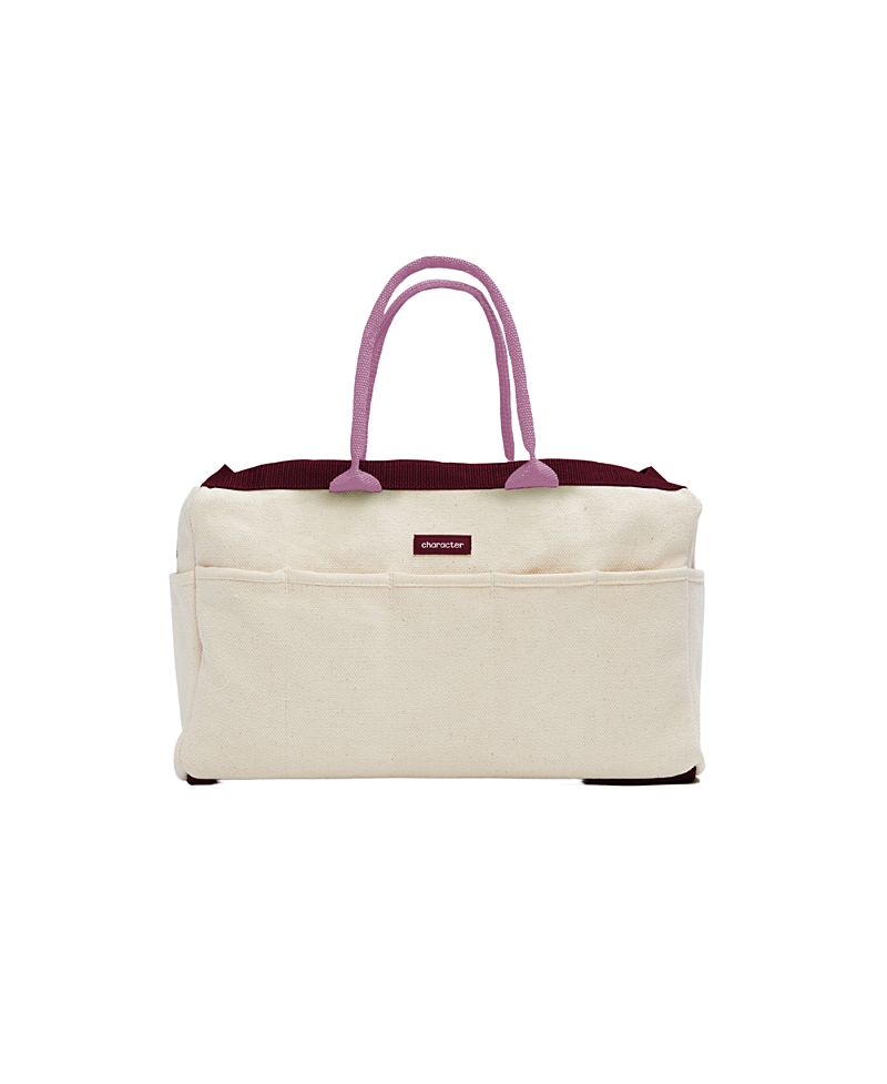 Character 10-pocket Canvas Tool Bag In Wine