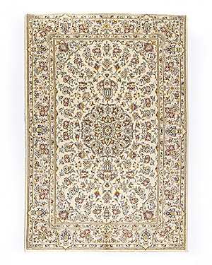 Bashian One Of A Kind Persian Kashan Area Rug, 4'8 X 6'11 In Ivory