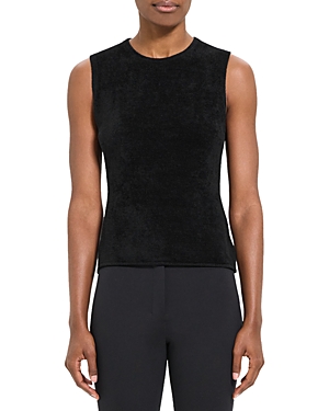 Shop Theory Velvet Tank Top In Black