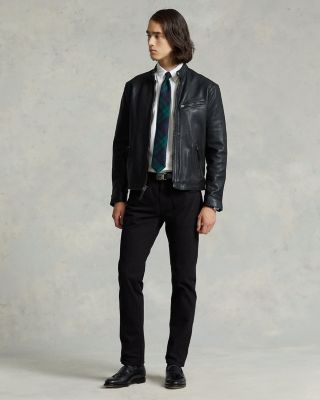 Lambskin Leather Café Racer Jacket 