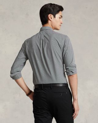 Slim Fit Long Sleeve Poplin Button Down Shirt