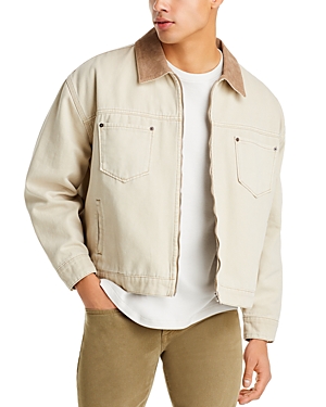 Summer cotton and linen-blend twill jacket