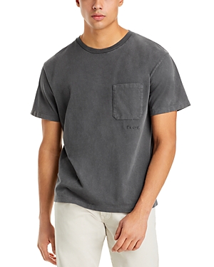 Shop Frame Short Sleeve Pocket Tee In Vintage Off Black