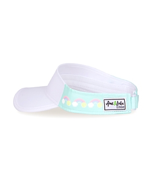 Ame & Lulu Girls' Pastel Rainbow Little Love Visor - Little Kid, Big Kid