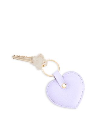 Leather Heart Keychain Charm