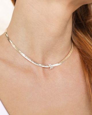 Zodiac Herringbone Necklace, 12-17"